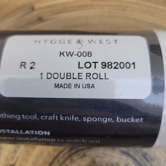 Hygge & West Wallpaper Sticker  982001 White 1 Double Roll 27" by 30' Conservato - Picture 3 of 6